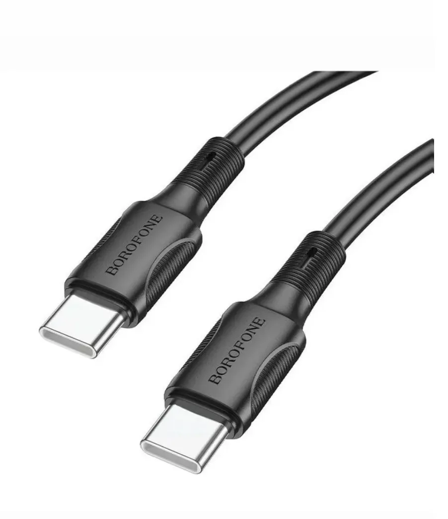 Кабель Borofone BX115 PD Type-C 1м/60W/силикон черный
