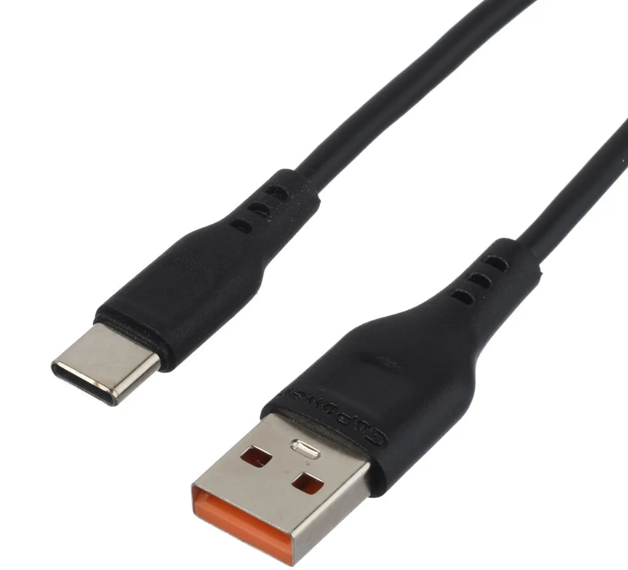 Кабель GoPower Type-C, 2.1A 2,0м черный