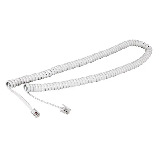 Шнур ТФ витой 4м белый, Rexant