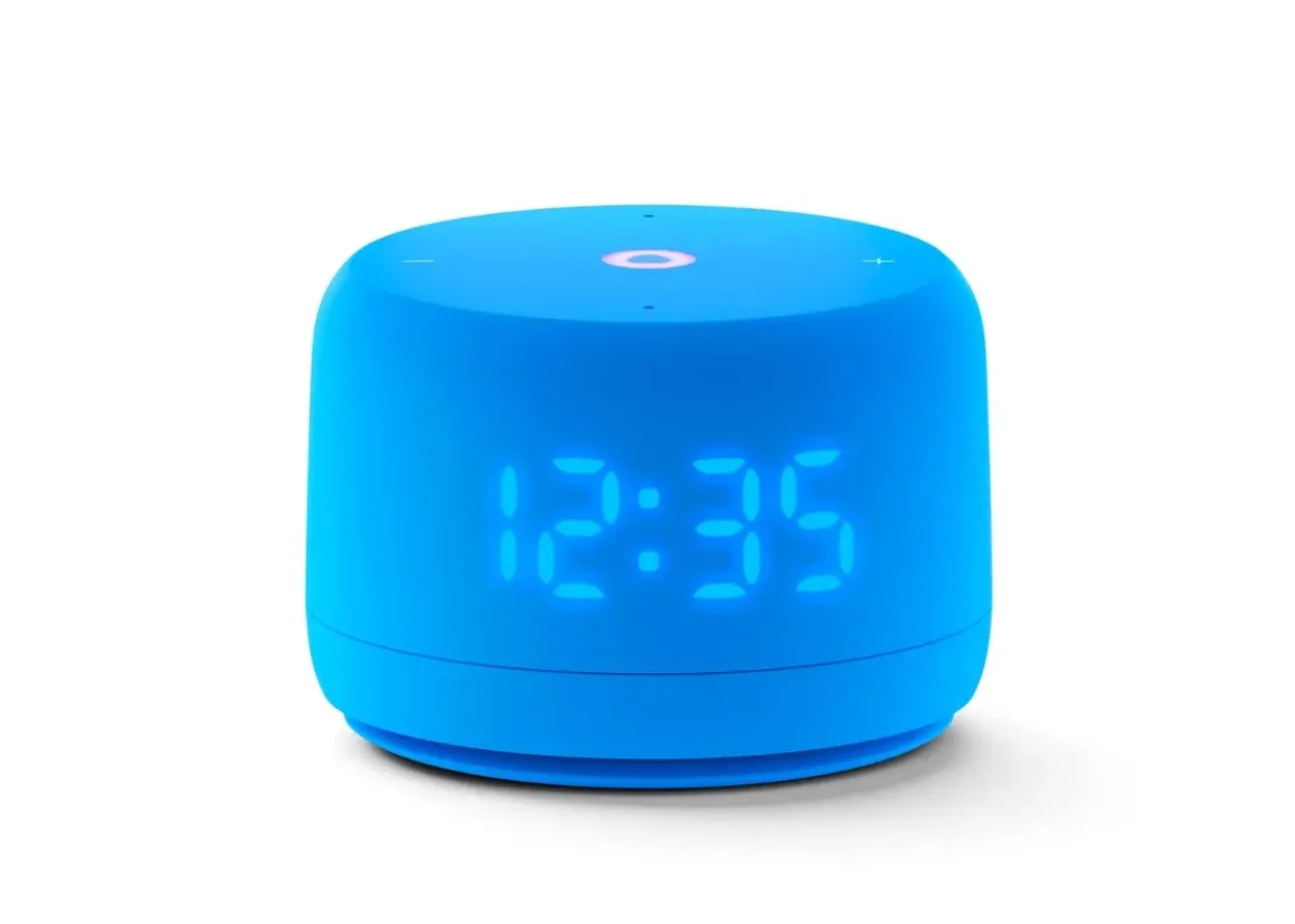 Яндекс станция Лайт с часами синяя