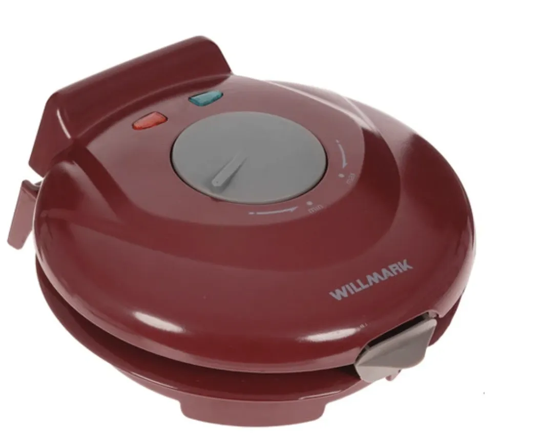 Вафельница WILLMARK WM-103R красная
